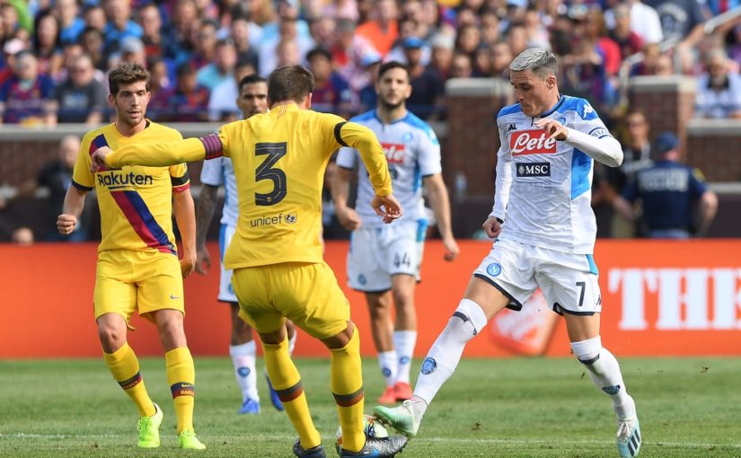 Napoli-Barcellona 0-4: Ancelotti travolto, arbitro disastroso