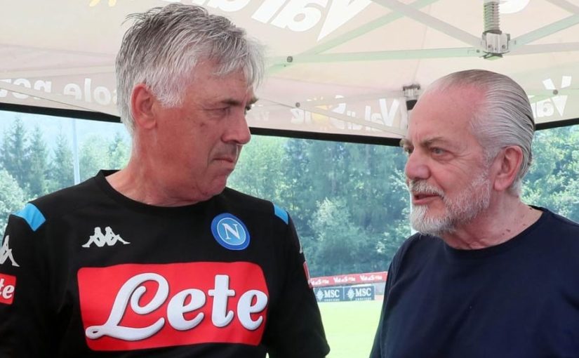 Ancelotti e il mercato: “Minaccio De Laurentiis”