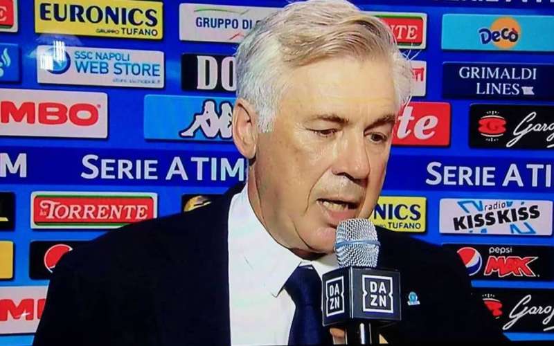 Ancelotti a Dazn: “Buona vittoria contro il Lecce. Bene Milik, Fabian non si muove. Vi dico perché Elmas si è innervosito”