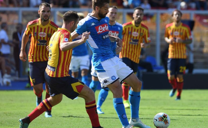 Lecce-Napoli 1-4, il tabellino