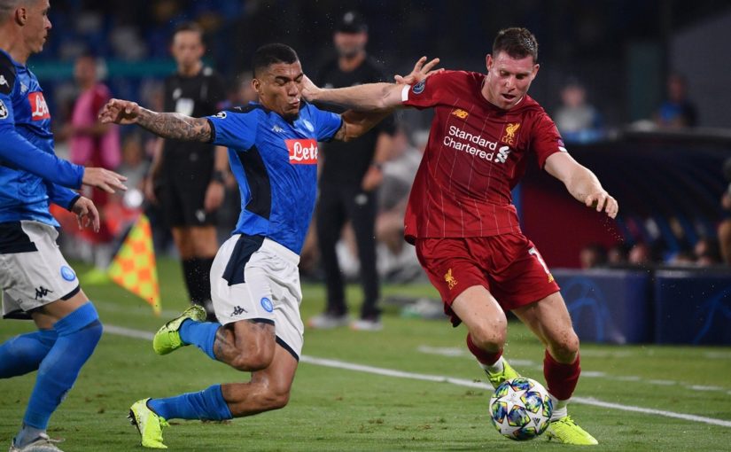 Napoli-Liverpool 2-0, il tabellino