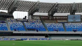 Napoli, lo stadio San Paolo è pronto per la Sampdoria