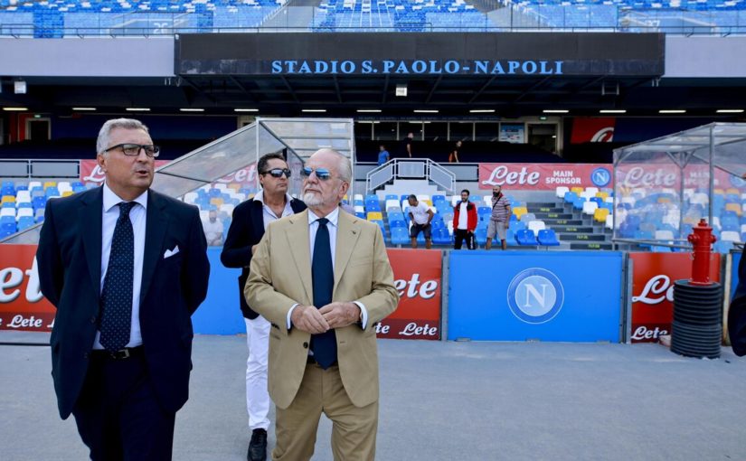 Napoli, De Laurentiis: “Lunedì firmiamo la convezione con il Comune”