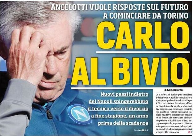 Ancelotti verso l’addio, per Corriere dello Sport è al bivio