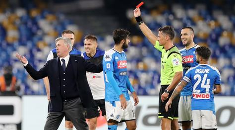 Napoli, Ancelotti squalificato per una giornata dal Giudice Sportivo