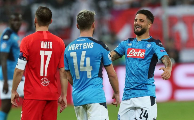 Salisburgo-Napoli 2-3: super Mertens e Insigne, che show!