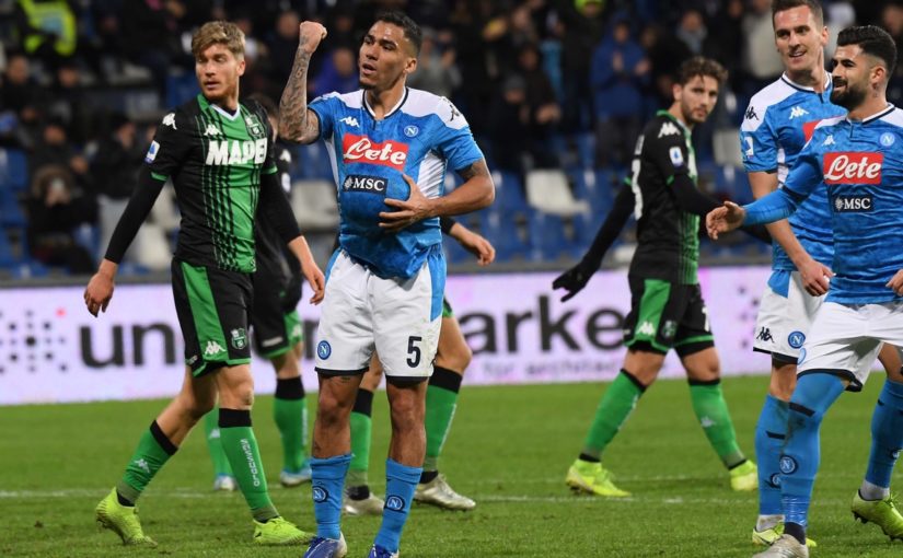 Sassuolo-Napoli 1-2, il tabellino