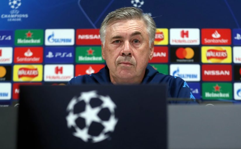 Napoli, Ancelotti: “Futuro? Siamo concentrati sulla partita contro il Genk”