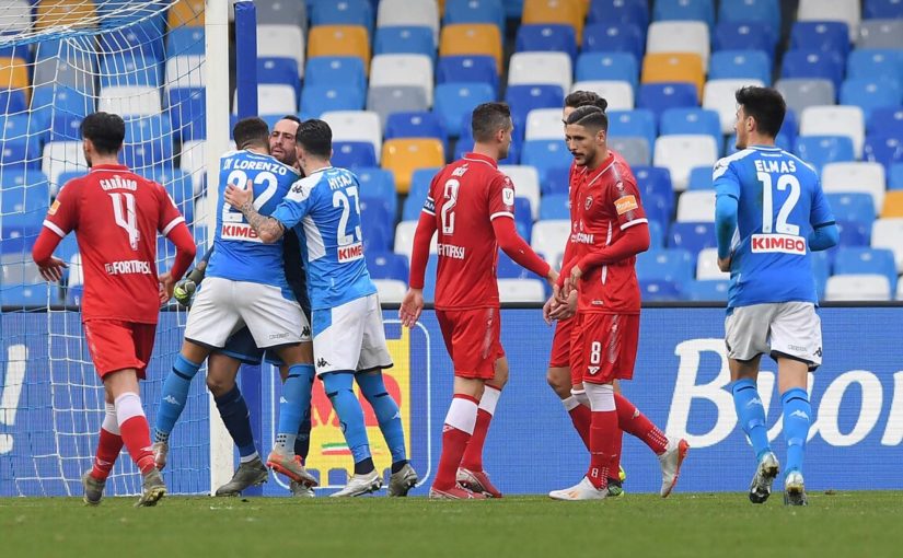 Coppa Italia Napoli-Perugia 2-0, il tabellino