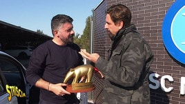 Napoli, Gattuso riceve il Tapiro d’Oro: “Dovremmo andare da San Gennaro”