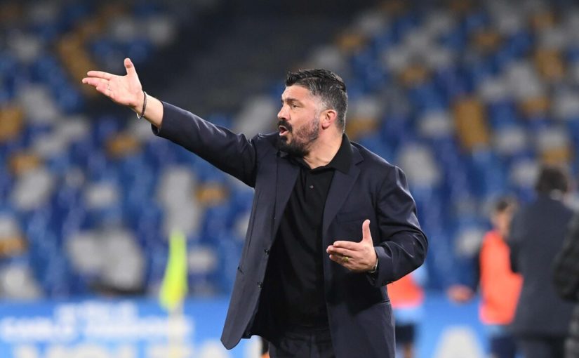 Gattuso: “Grande partita del Napoli. Semifinale dedicata a De Laurentiis”