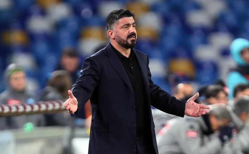 Napoli, Gattuso: “Ci siamo fatti tre gol da soli. Non facile giocare al San Paolo”