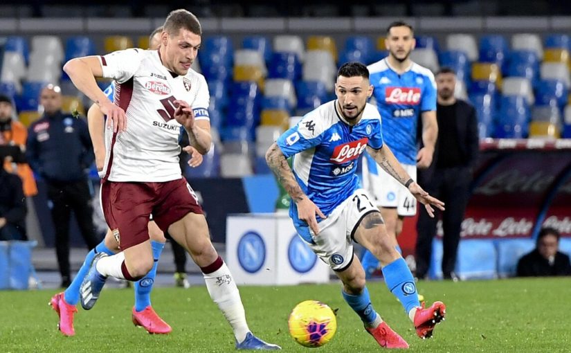 Napoli-Torino 2-1, il tabellino