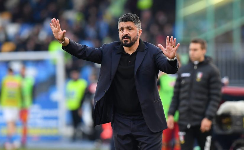 Napoli, Gattuso: “Una mazzata. Rigore su Milik? Non costa nulla andare al Var”