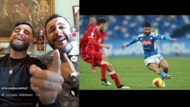 Napoli, Insigne in versione neomelodica su TikTok