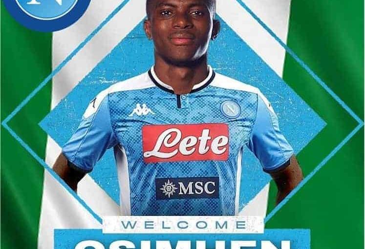 Osimhen, Akatugba: “Ha firmato con il Napoli! Oggi l’ufficialità e la foto di rito”