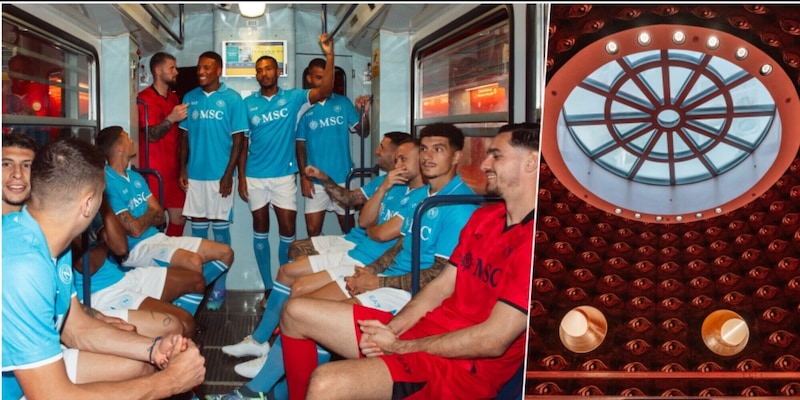 Napoli, foto ufficiale in metro: il motivo della scelta