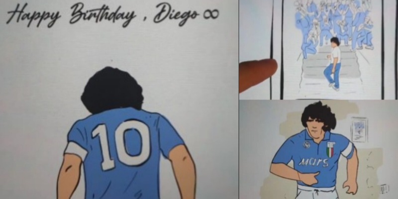 Compleanno Maradona, l’omaggio social del Napoli è da brividi: “Infinito”