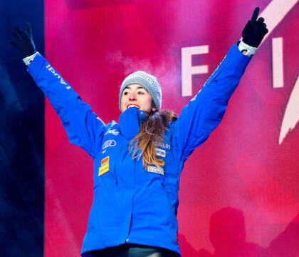 La Goggia conquista la vittoria in Super G a 313 giorni dall’infortunio