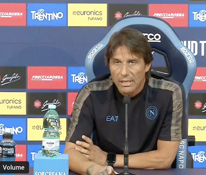 Napoli-Lazio 0-1, a breve Conte in conferenza