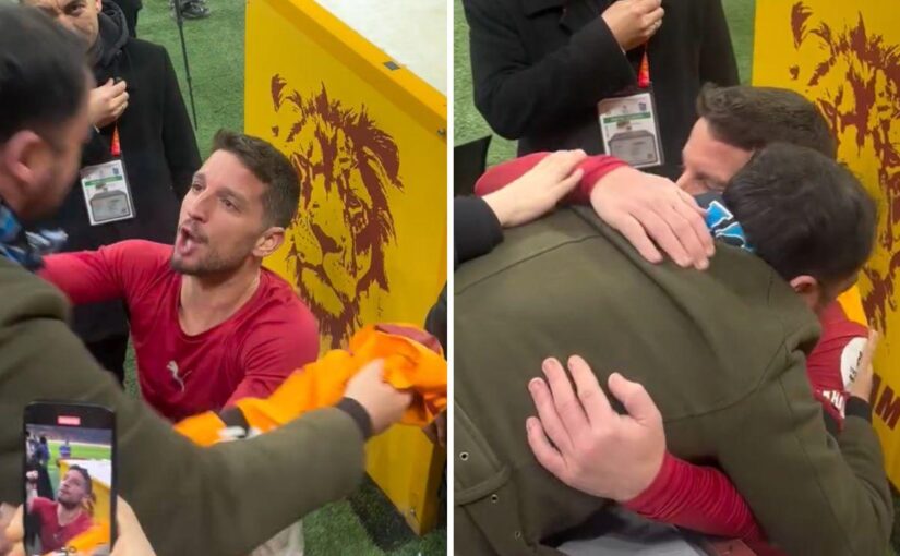 Mertens e l’amore senza fine coi tifosi del Napoli: guardate cos’è successo allo stadio del Galatasaray | VIDEO