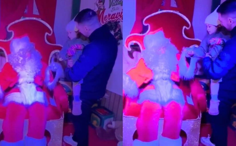 Politano, giornata relax con la piccola Giselle: papà e figlia da Babbo Natale! | VIDEO