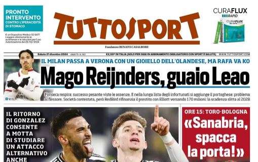 Tuttosport: “Nico e Chico, nuova Juve. Milan, mago Reijnders